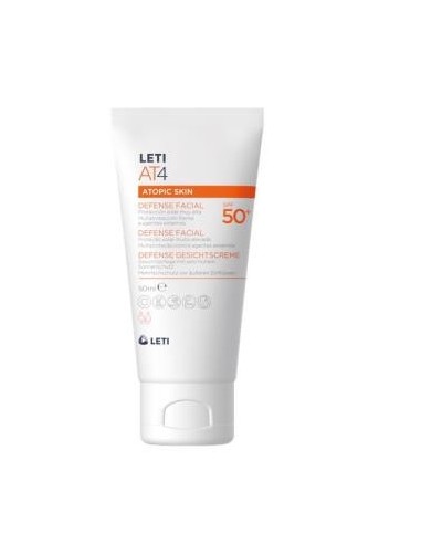 Leti At4 Atopic Skin Defense Facial Spf 50 50 Ml Leti