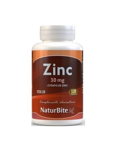 Zinc Citrato 30Mg 120 Cápsulas  Naturbite