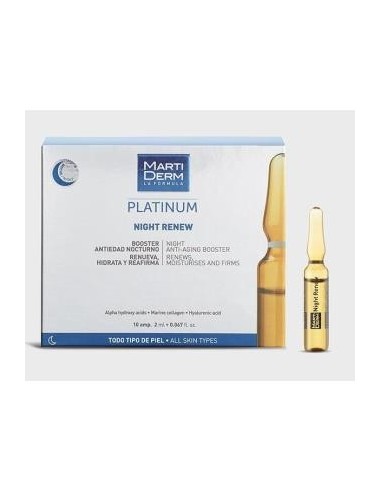 Martiderm Platinum Nigth Renew 10 Amp 2 Ml Martiderm