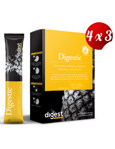 Pack 4x3 Digestic 12 Sticks 4 Gramos de Herbora