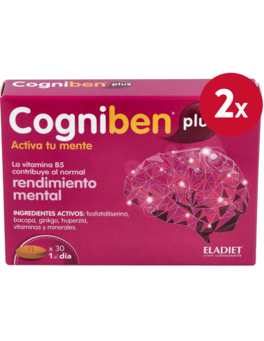 Pack de 2 uds Cogniben Plus 30Comp. de Eladiet