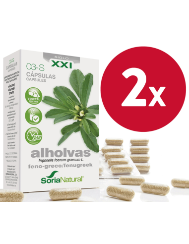 Pack de 2 uds Alholvas 30 capsulas de Soria Natural