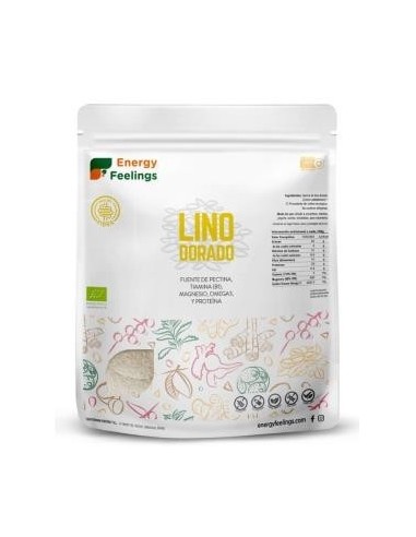 Lino Dorado Polvo 500 Gramos Eco Vegan Sg Energy Feelings