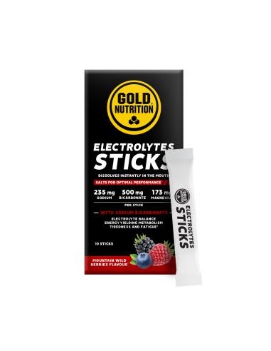 Electrolytes Wild Barries 10 Sticks de Gold Nutrition