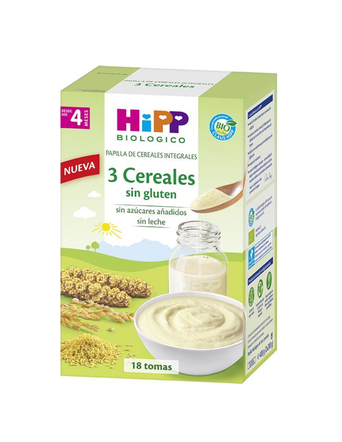 Hipp 3 Cereales, 400 gr