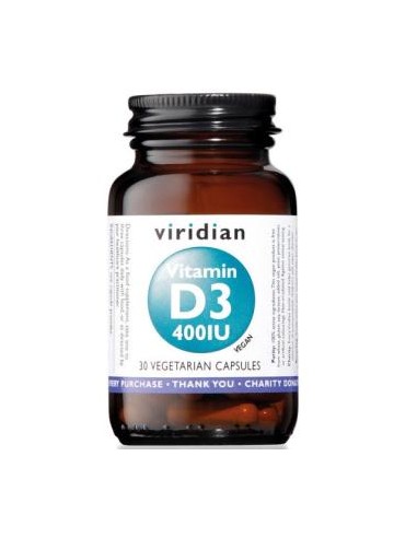 Vitamina D3 400Ui 30Cap. de Viridian