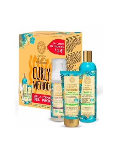 Oblepikha Set Curly Champu+Gel Rizos+Espuma 170Ml de Natura Siberica