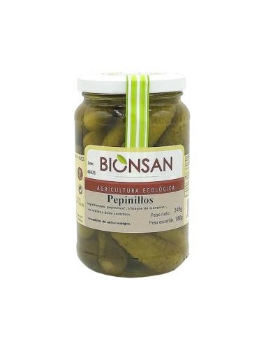 Pepinillos En Vinagre Proximidad 345Gr. Eco de Bionsan