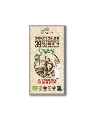 Chocolate Con Leche 100Gr. Eco de Chocolates Sole