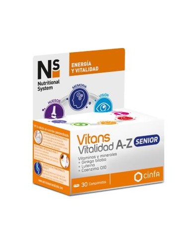 Ns Vitans Vitalidad A-Z Senior 30 Comp de Ns