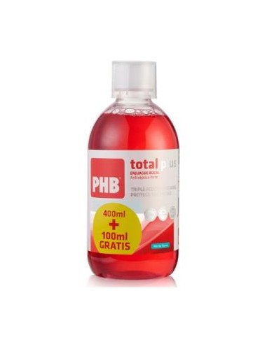 Phb Enjuague Bucal Total Plus 400Ml+100Ml Regalo de Phb