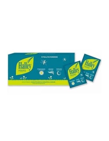 Halley Repelente Insectos Toallitas 10Un de Halley