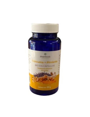 Curcuma+Pimienta 90Cap. Bio de Dream Foods