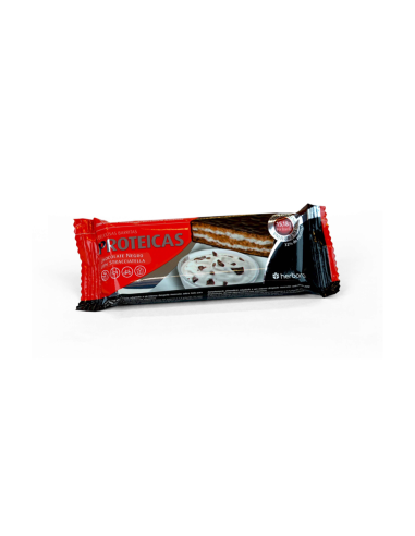 Caja 24 Uds Barritas Proteicas Choco Negro Y Stracciatella 47 Gramos de Herbora