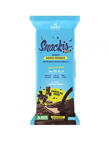 Pack 4x3 Caja 24 Uds 20 Gramos Snackis Choco Negro + Choco Negro de Herbora