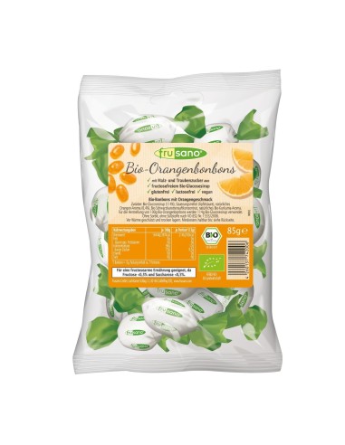 Caramelos De Naranja Organicos 85 G De Frusano