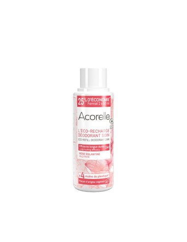 Recarga Desodorante Rollon Rosa Salvaje Bio 100 Ml De Acorelle