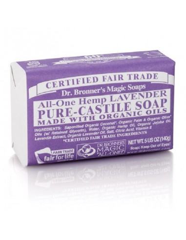 Pastilla Jabón Lavanda 140 g de Dr Bronners