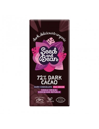 Chocolate Negro 72%  75 g de Seed&Bean