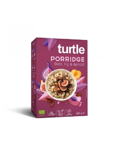 Porridge Date, Fig, Apricot (Gachas de avena y muesli con dátil, higos y albaricoque) 450g de Turtle