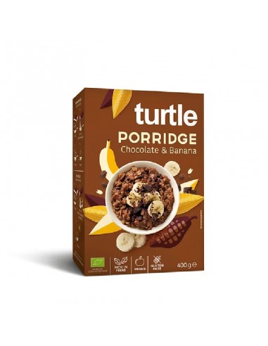 Porridge Chocolate & Banana GF (Gachas de avena y muesli con chocolate y platano) 400g de Turtle