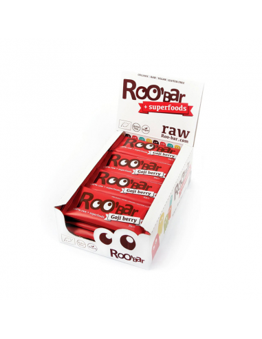 Barritas Con Bayas De Goji Bio 20 x 30 g de Roo´Bar