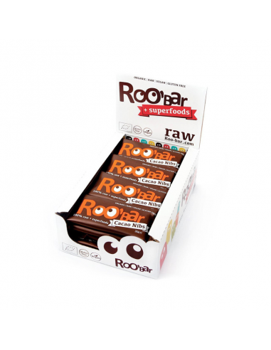 Barritas Con Cacao Y Almendras Bio 20 x 30 g de Roo´Bar