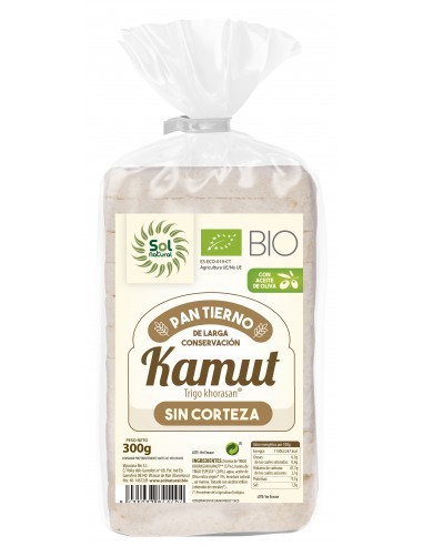 Pack 12 Uds. Pan Tierno De Kamut® Sin Corteza Bio 300 g  de Solnatural