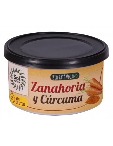 Pack 12 Uds. Paté Zanahoria Y Cúrcuma Bio 125 g  de Solnatural