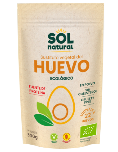 Pack 12 Uds. Sustituto Vegetal Del Huevo En Polvo Bio 350 g  de Solnatural