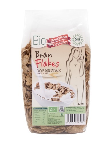 Pack 6 Uds. Bran Flakes Con Salvado Bio 225 g  de Solnatural