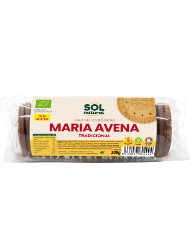 Pack 12 Uds. Marías Avena Sin Gluten Con Chips De Chocolate Bio 200 g  de Solnatural