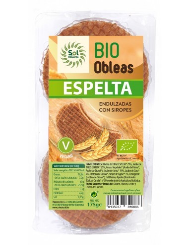 Pack 12 Uds. Obleas De Espelta Bio 175 g  de Solnatural