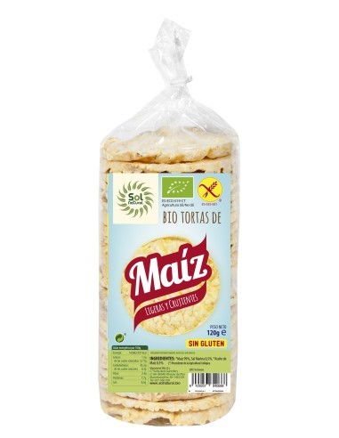 Pack 12 Uds. Tortas De Maíz Bio Sin Gluten 120 g  de Solnatural