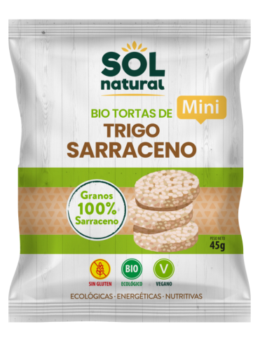 Pack 24 Uds. Mini Tortitas De Trigo Sarraceno Bio 45 g  de Solnatural