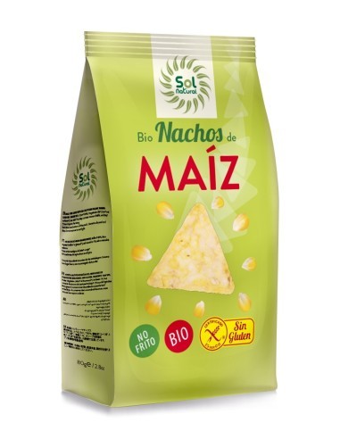 Pack 12 Uds. Nachos De Maíz No Fritos Bio 80 g  de Solnatural