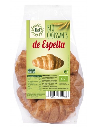 Pack 6 Uds. Croissants De Espelta Bio 160 g  de Solnatural