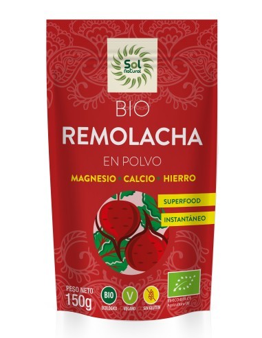 Pack 12 Uds. Remolacha Roja En Polvo Bio 150 g  de Solnatural