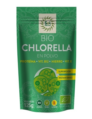 Pack 12 Uds. Chlorella En Polvo Bio 125 g  de Solnatural