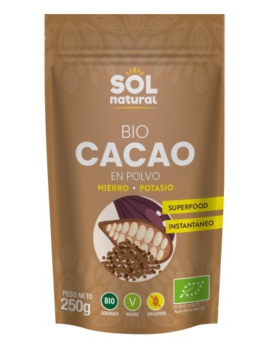 Pack 6 Uds. Cacao En Polvo Bio 250 g  de Solnatural