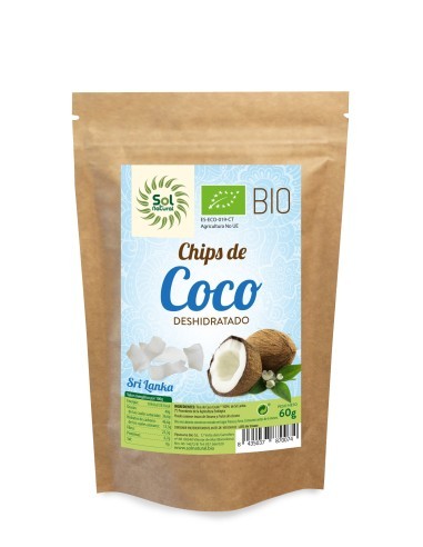 Pack 12 Uds. Chips De Coco Bio Sri Lanka 60 g  de Solnatural