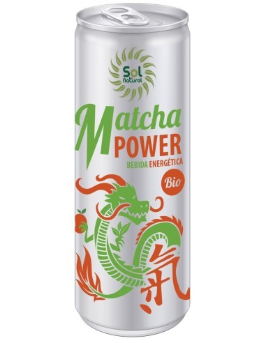 Pack 24 Uds. Bebida Energética Matcha Power Bio 250 ml  de Solnatural