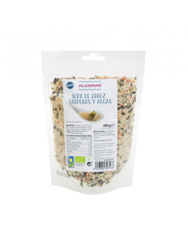 Pack 6 Uds. Sopa Juliana Con Algas Bio 150 g  de Algamar