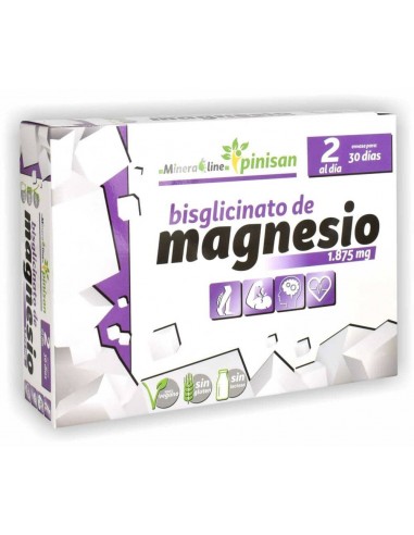 Bisglicinato De Magnesio, 60 Cáps de Pinisan