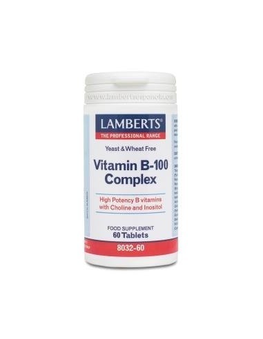 Complejo de Vitaminas B-100 60 Tabs de Lamberts