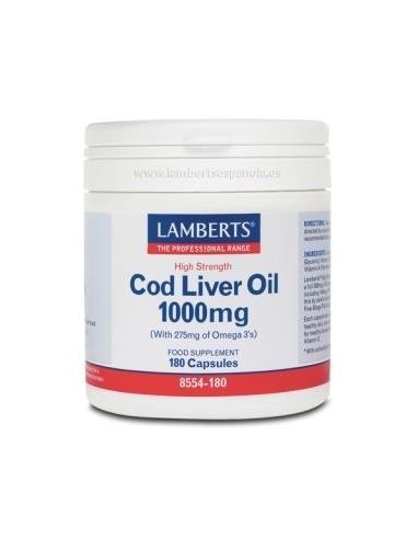 Aceite de HÃ­gado de Bacalao con Vit A, D y E 180 Caps de Lamberts