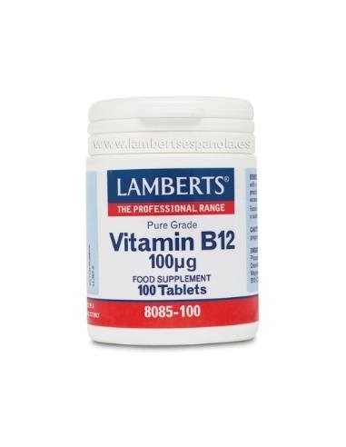 Vitamina B12 100 Âµg 100 Tabs de Lamberts