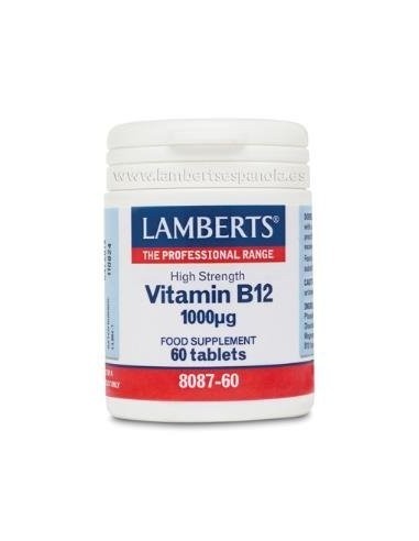 Vitamina B12 1000 Âµg 60 Tabs de Lamberts