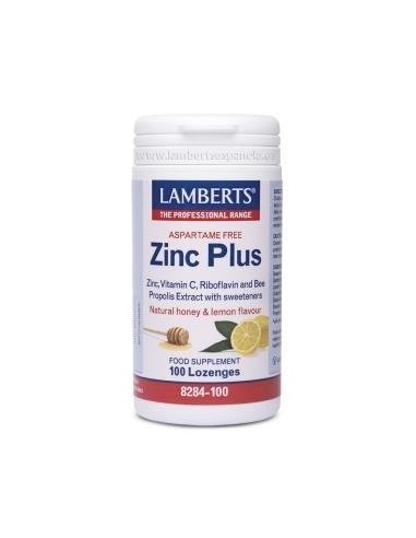 Zinc Plus (Masticable con Vit C, B2, Miel, PropÃ³leo.) 100 Past de Lamberts