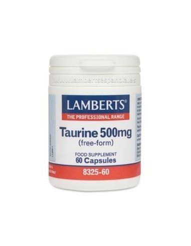 Taurina 500 mg 60 Caps de Lamberts